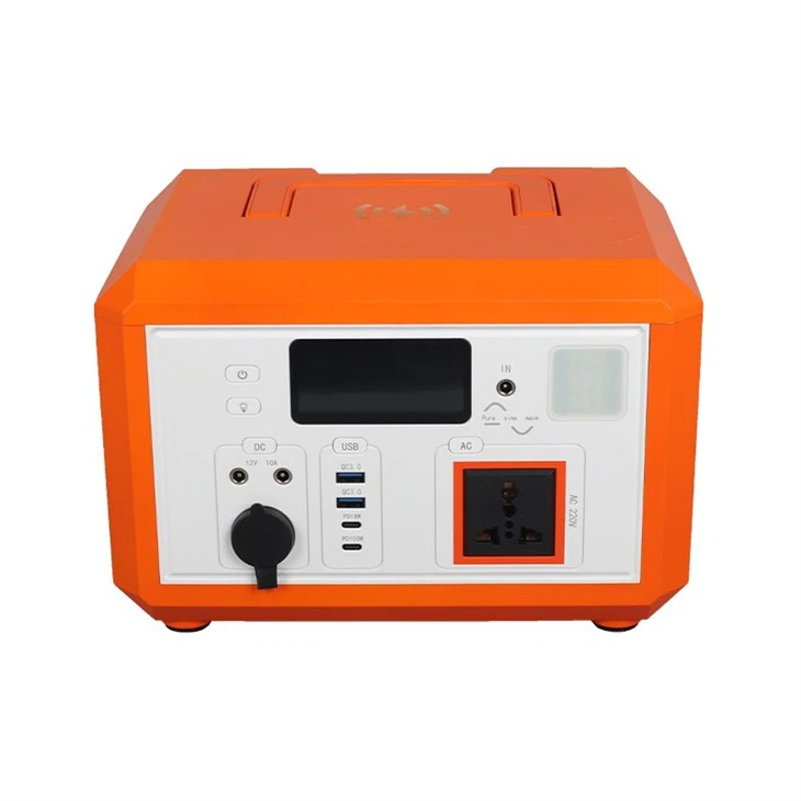 640Wh Portable Power Station, 600W AC Outlets & LED Flashlight, Fast Charging Silent Solar Generator For Emergencies Home Outdoor Camping RV With 1 Phone Holder Freebie